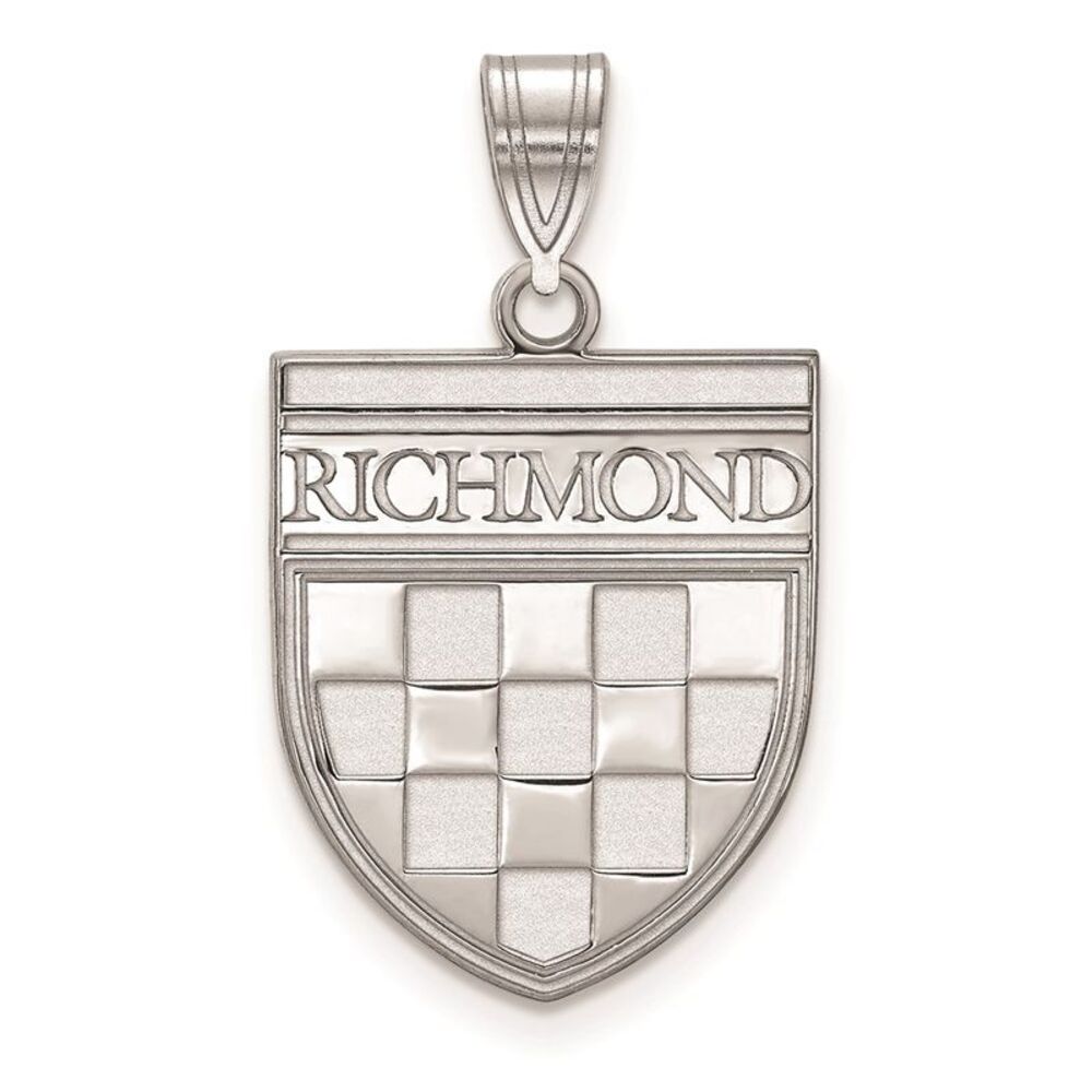 14K White Gold University of Richmond Large Shield Pendant